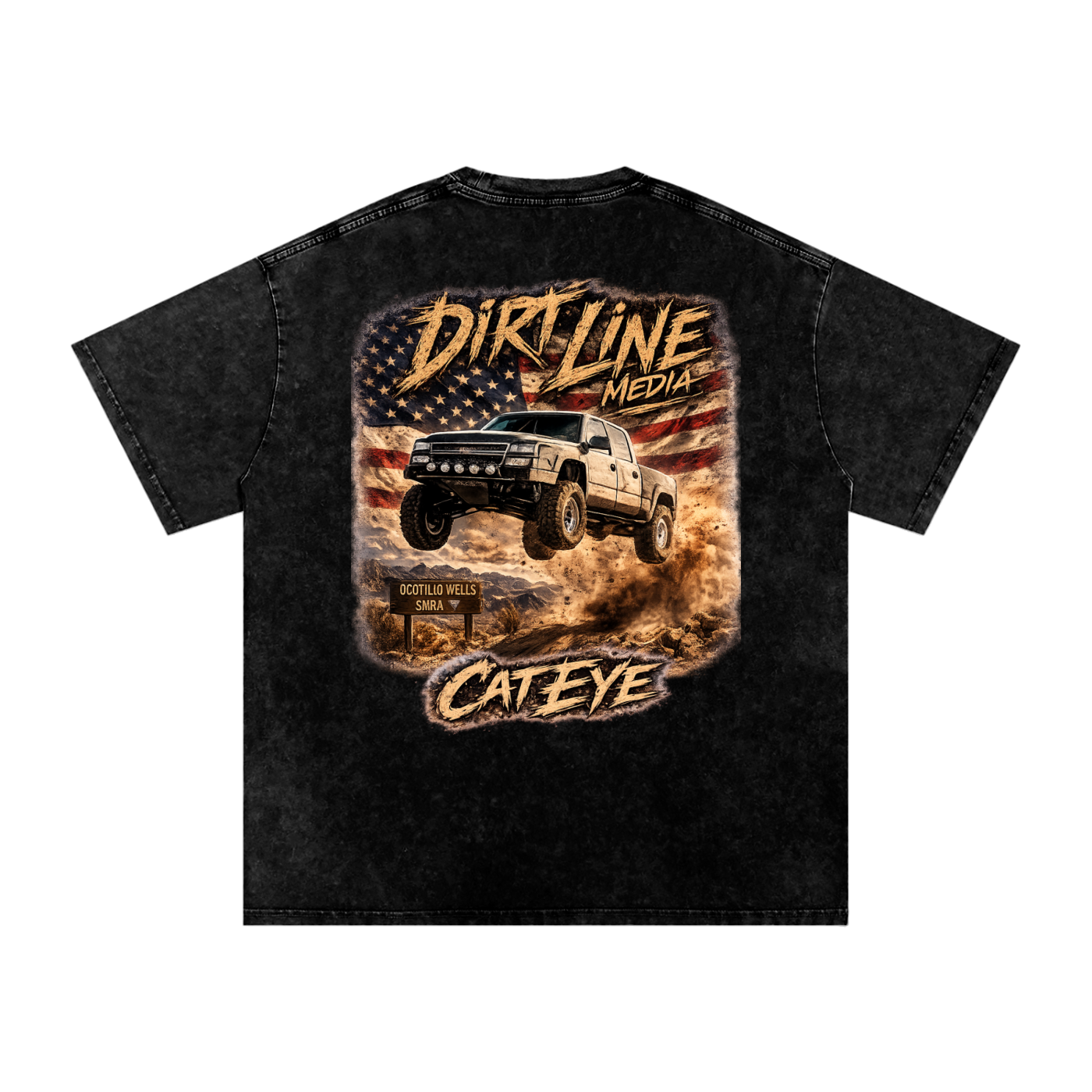 Cat eye washed shirt