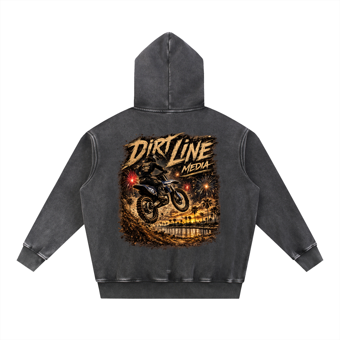 Snow Wash Fleece Oversize Hoodie