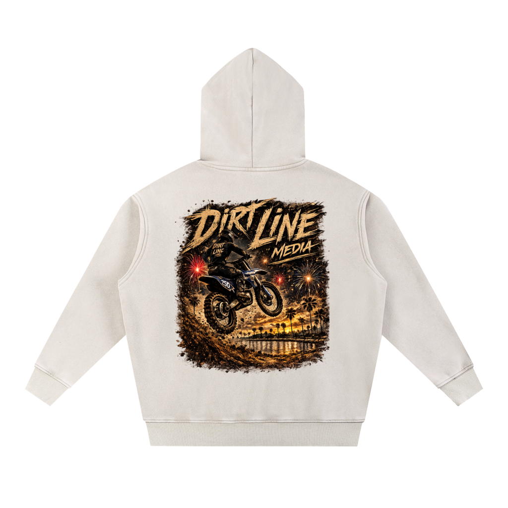 Snow Wash Fleece Oversize Hoodie