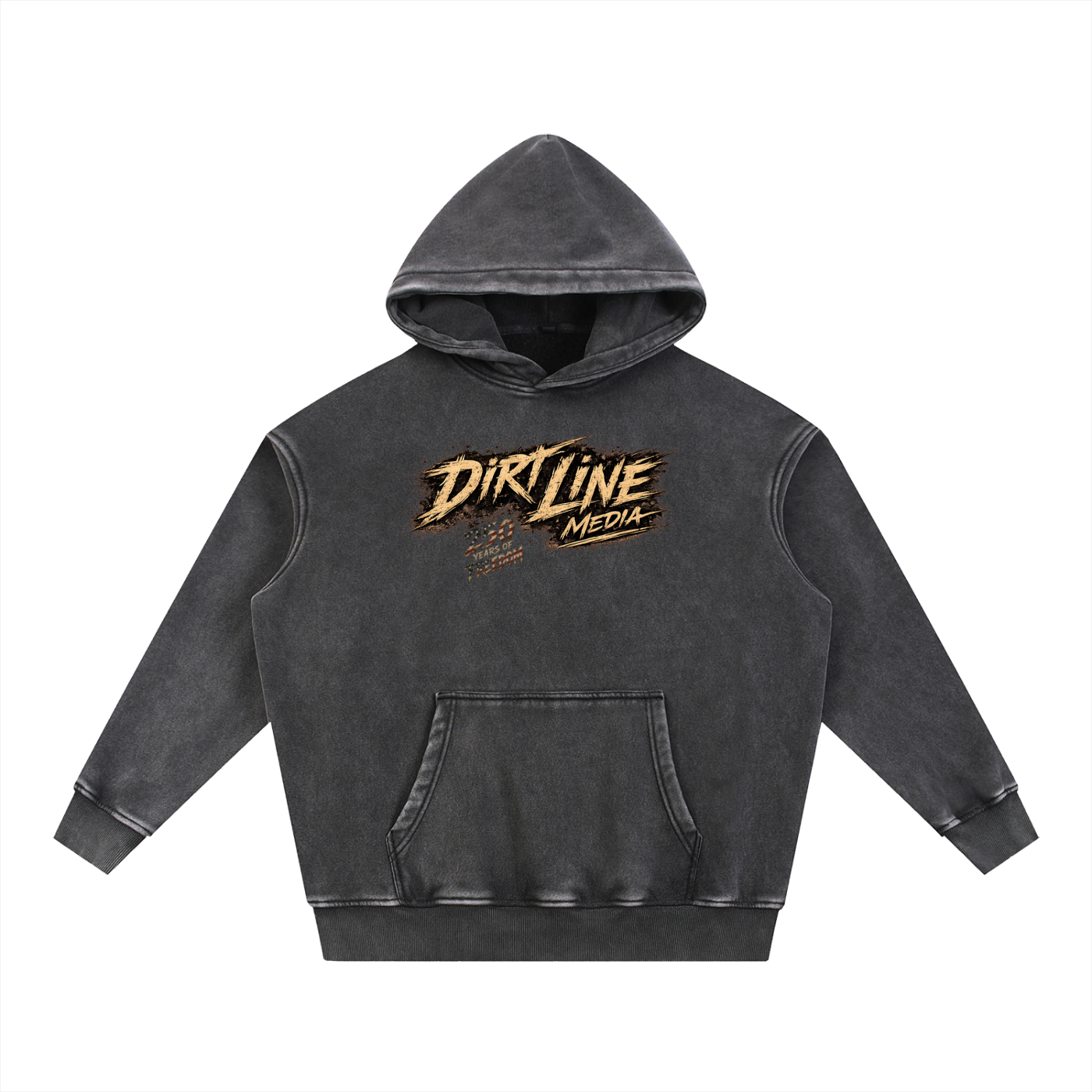 Cat eye washed Oversize Hoodie