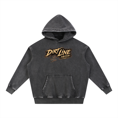 Cat eye washed Oversize Hoodie