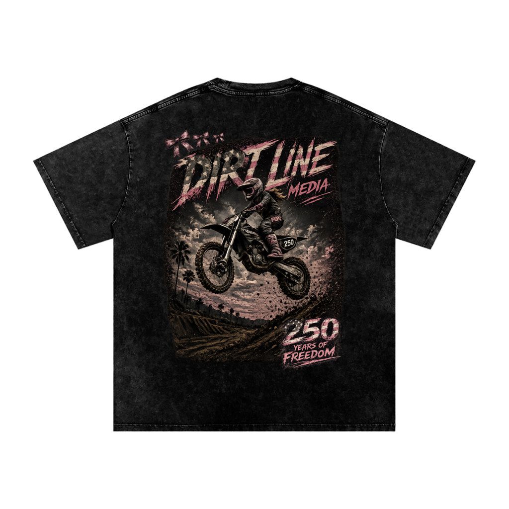 Breast Cancer Awareness Washed Oversized T-Shirt